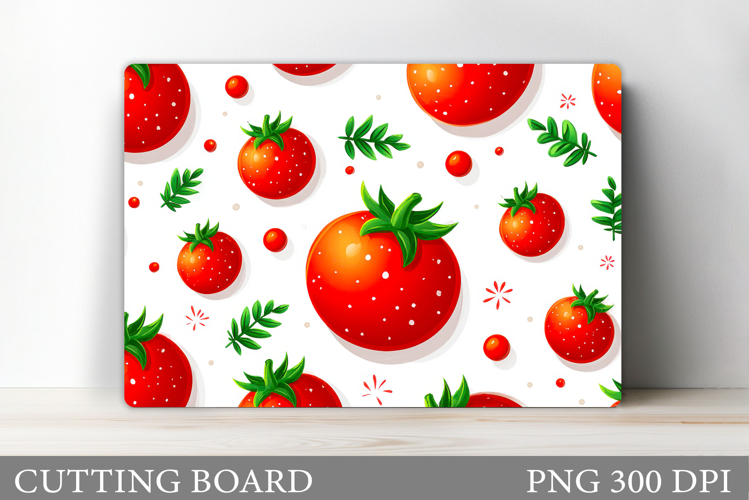 Tomato Cutting Board Design. Tomato Sublimation