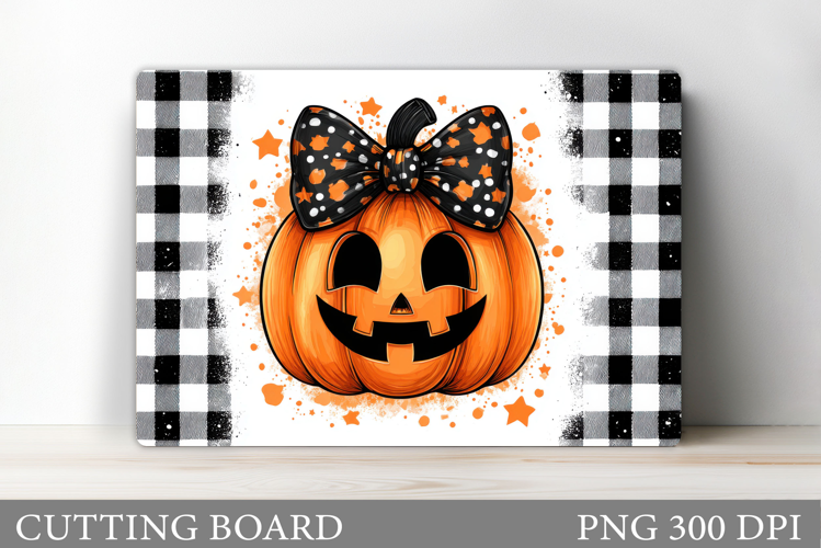 Halloween Cutting Board. Pumpkin Cutting Board Sublimation