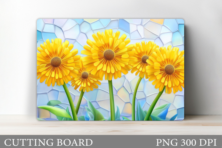 Floral Cutting Board Design. Flowers Cutting Board