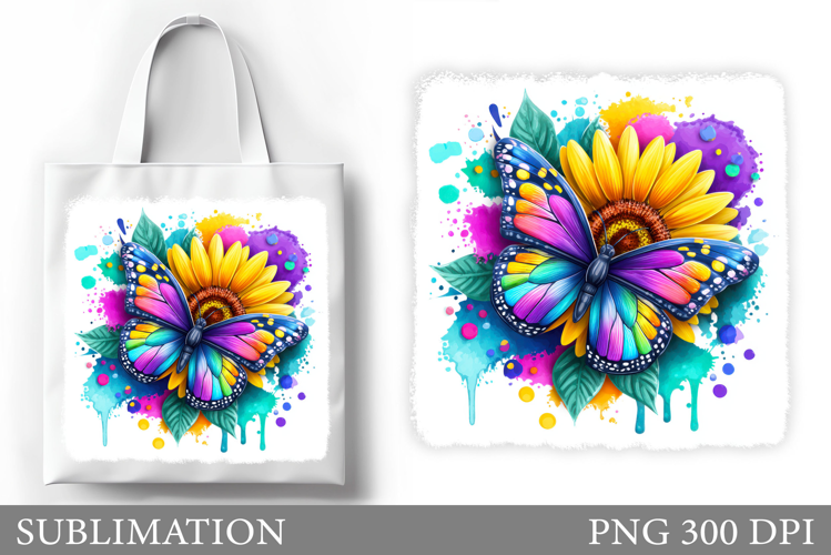 Butterfly Sublimation. Butterfly Tote Bag Sublimation
