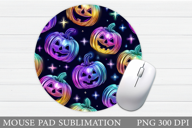 Halloween Pumpkin Mouse Pad. Halloween Mouse Pad Design