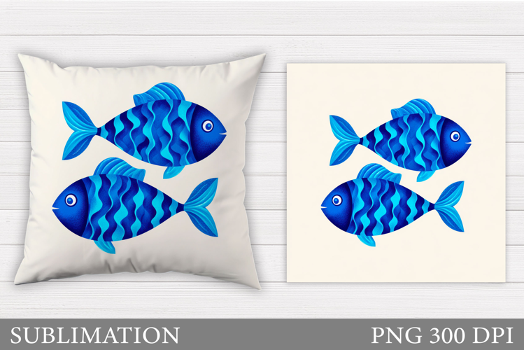 Fish Pillow Sublimation. Fish Sublimation
