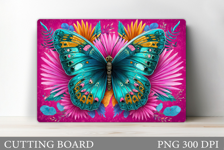Butterfly Cutting Board. Flowers Cutting Board Sublimation
