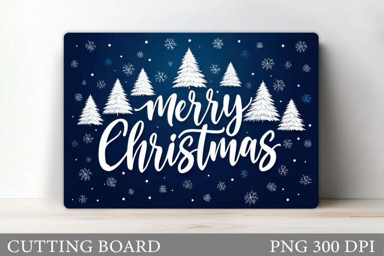 Christmas Tree Cutting Board Design. Kitchen Cutting Board example image 1
