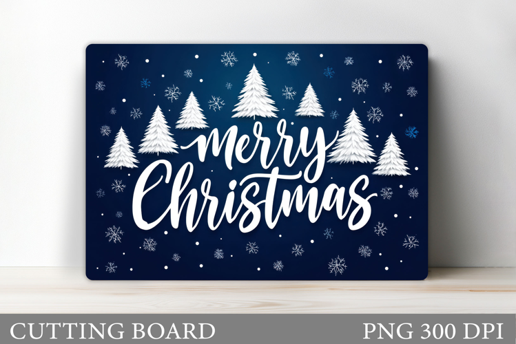 Christmas Tree Cutting Board Design. Kitchen Cutting Board