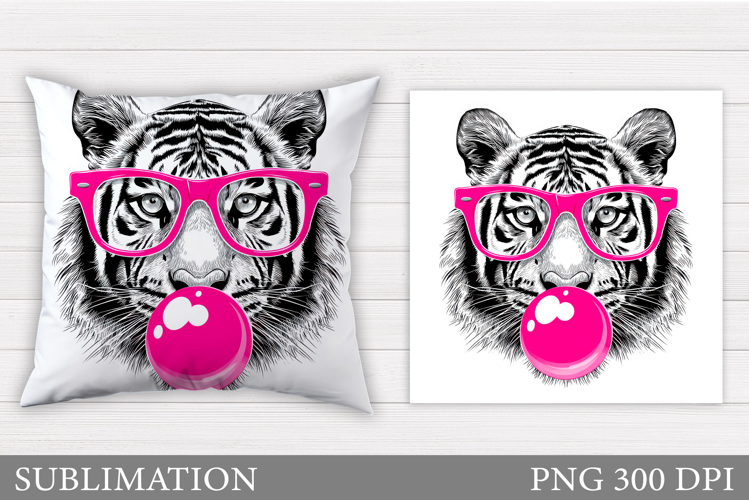 Tiger Pillow Design. Tiger Sublimation