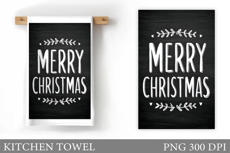 Merry Christmas Kitchen Towel. Christmas Kitchen Towel