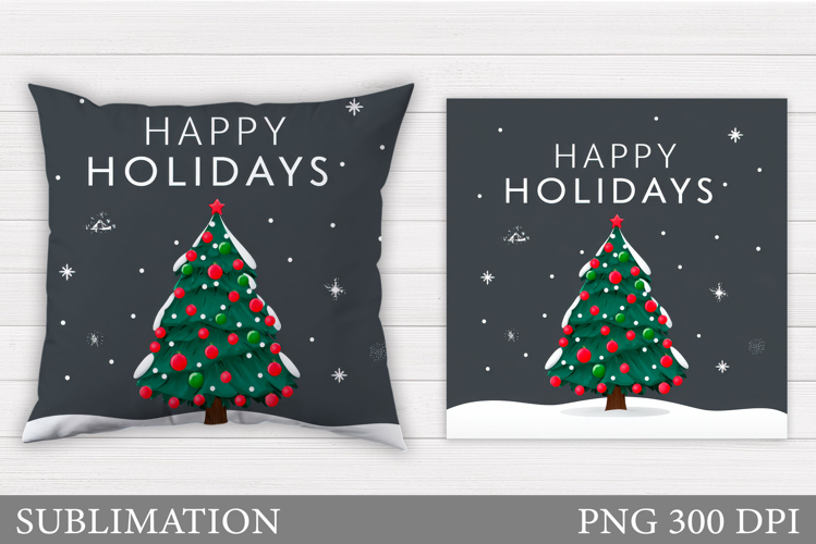 Christmas Pillow Design. Christmas Sublimation