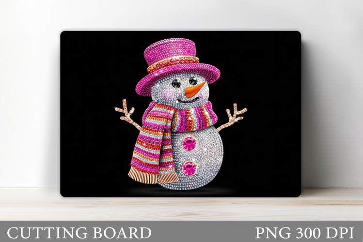 Christmas Cutting Board. Snowman Cutting Board Sublimation