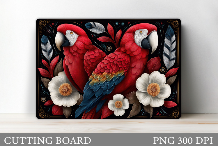 Parrots Cutting Board Design. Parrots Kitchen Cutting Board