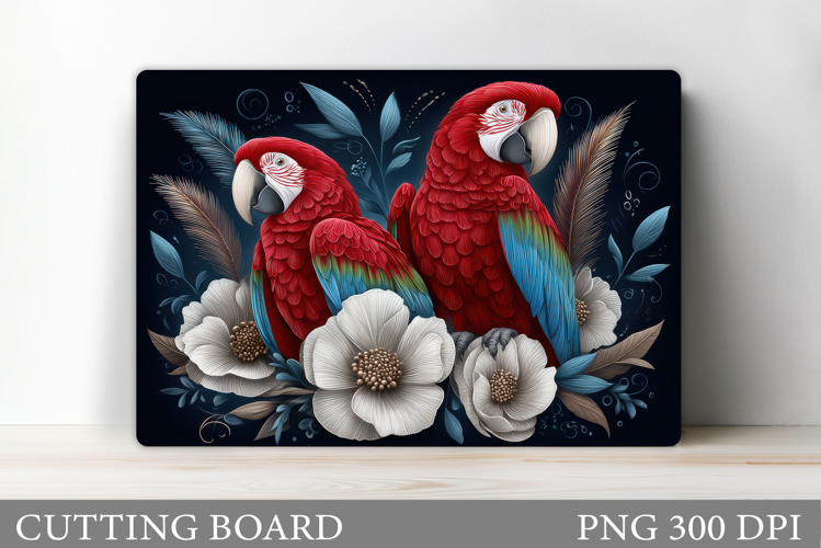 Parrots Cutting Board Design. Parrots Kitchen Cutting Board