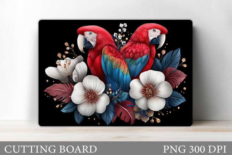 Parrots Cutting Board Design. Parrots Kitchen Cutting Board