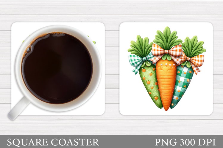 Carrot Coaster Design. Carrot Sublimation