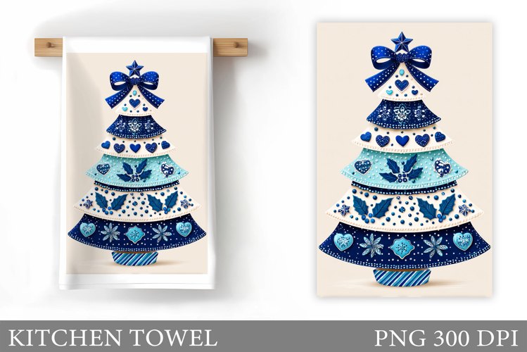 Christmas Tree Kitchen Towel. Christmas Kitchen Towel