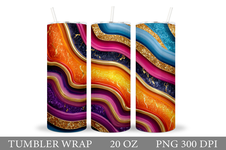 Abstraction Tumbler Design. Abstract Tumbler Sublimation example image 1