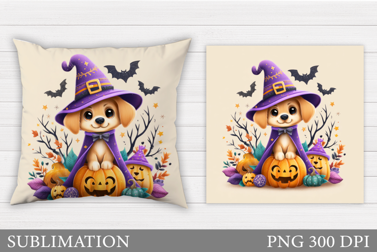 Halloween Dog Pillow Design. Halloween Pillow Sublimation