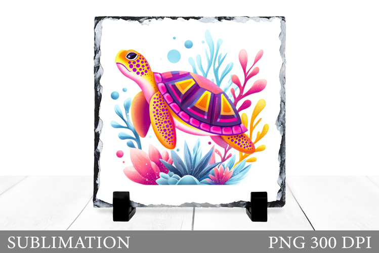 Sea Turtle Sublimation. Sea Turtle Slate Design
