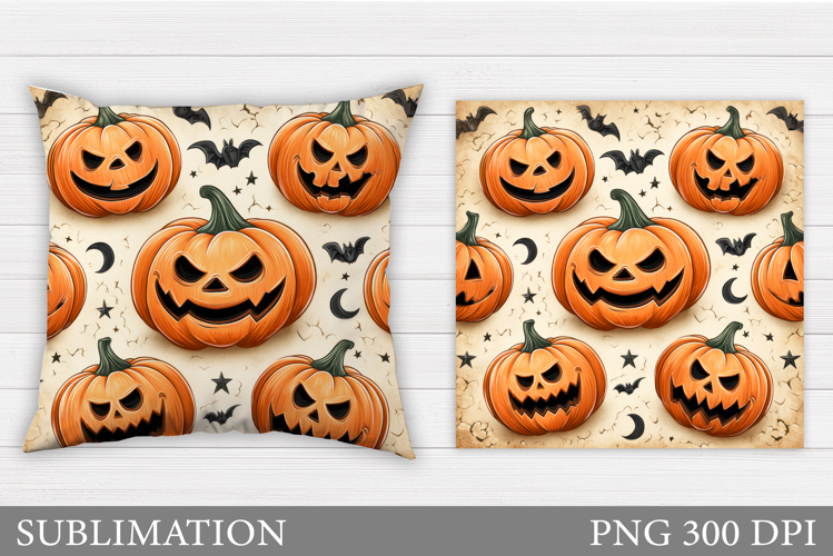 Halloween Pumpkin Pillow. Halloween Pillow Sublimation