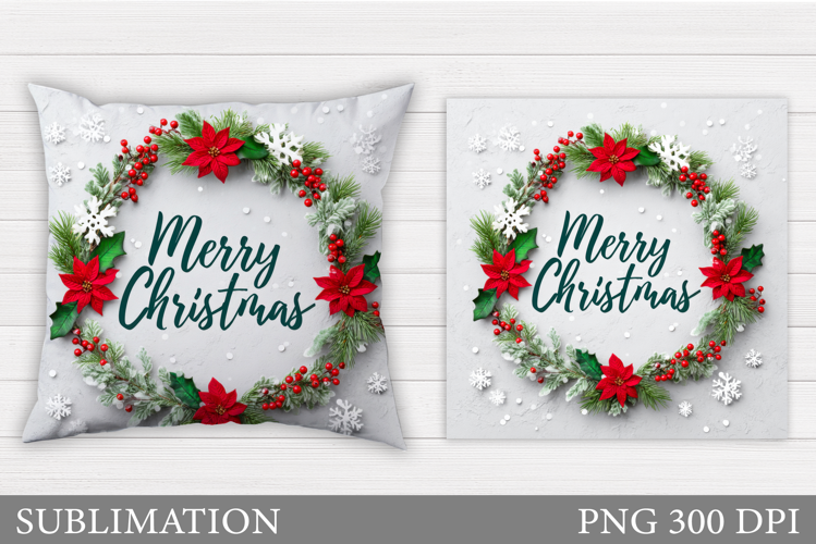 Christmas Pillow Design. Christmas Sublimation