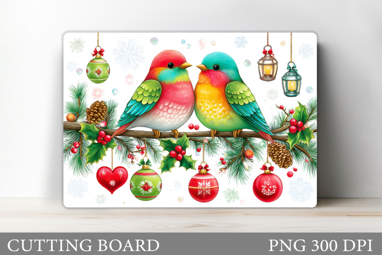 Christmas Bird Cutting Board. Christmas Cutting Board Design