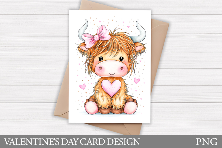 Valentines Cow Card Printable. Valentines Card Design