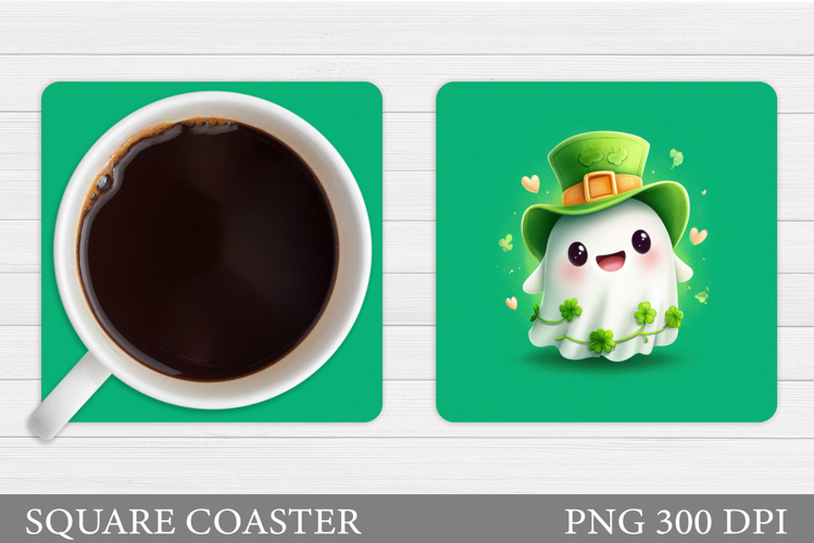 St Patrick Ghost Coaster. St Patrick Coaster Sublimation