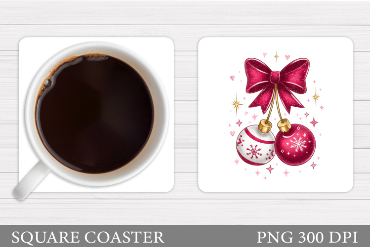Christmas Coaster Design. Christmas Sublimation