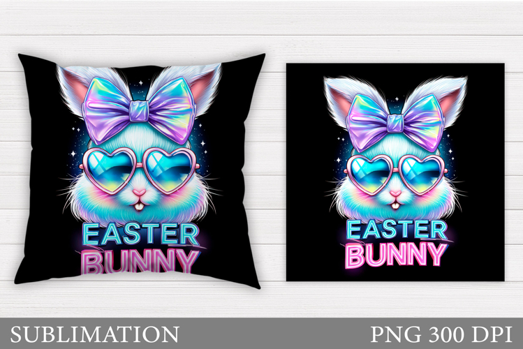 Easter Bunny Sublimation. Easter Bunny Pillow Design