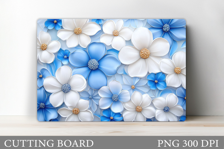 Floral Cutting Board Design. Flowers Cutting Board