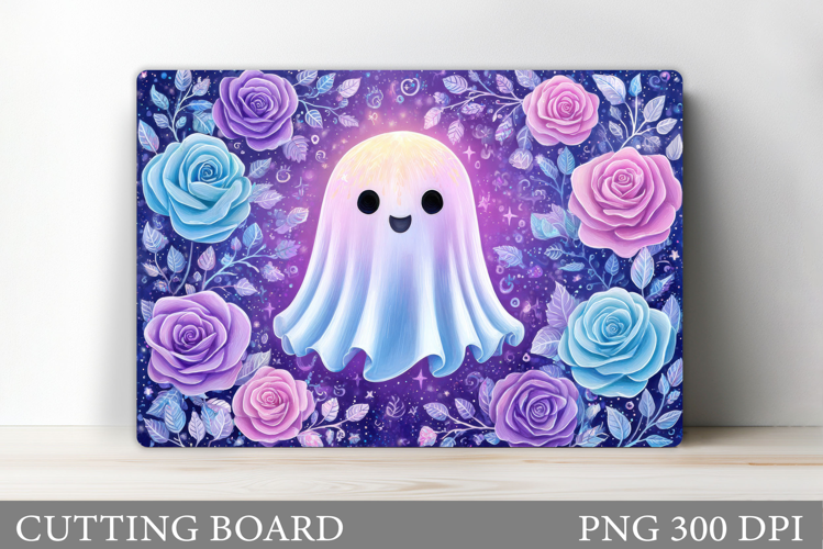 Ghost Cutting Board Sublimation. Halloween Cutting Board