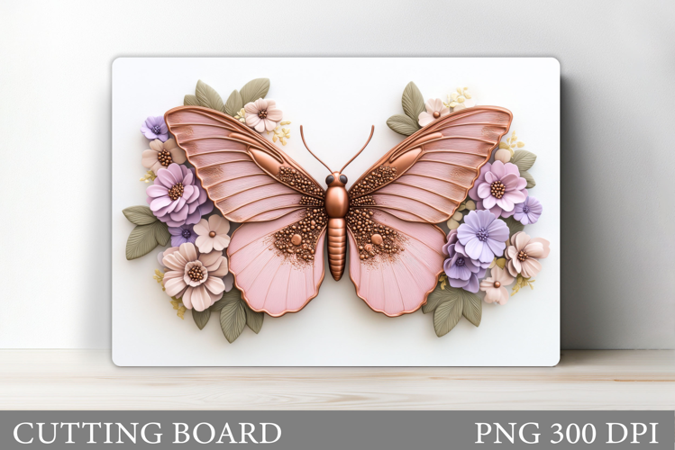 Butterfly Cutting Board. Flower Cutting Board Sublimation