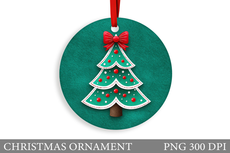 Christmas Tree Christmas Ornament. Christmas Sublimation