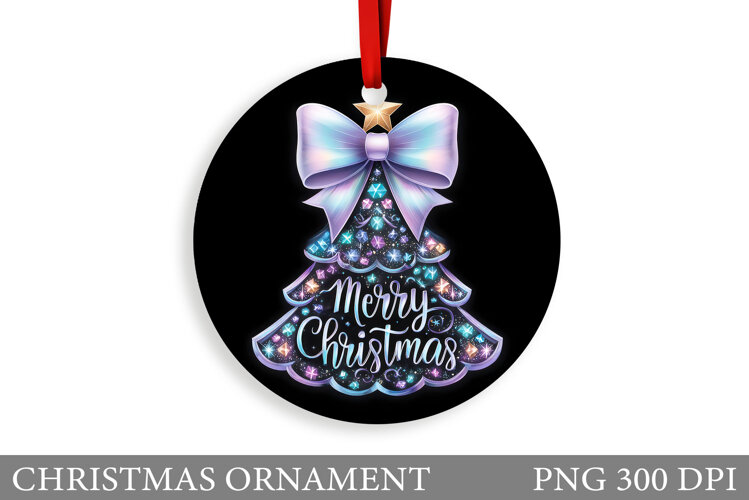 Christmas Tree Christmas Ornament. Christmas Sublimation example image 1