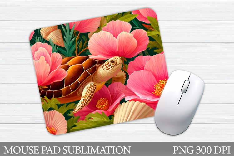 Turtle Mouse Pad Sublimation. Sea Mouse Pad Design