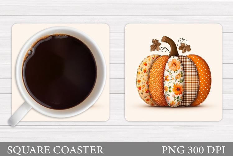 Pumpkin Coaster Design. Pumpkin Sublimation