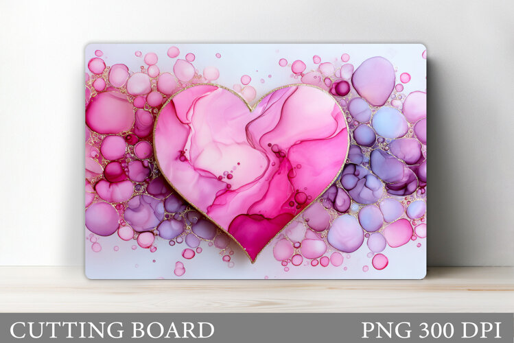 Heart Cutting Board Design. Heart Kitchen Cutting Board example image 1