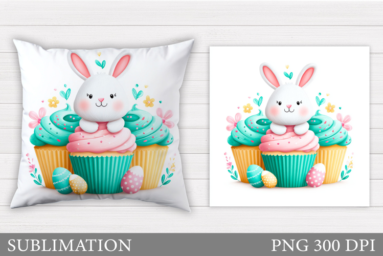 Easter Bunny Pillow Design. Easter Bunny Sublimation