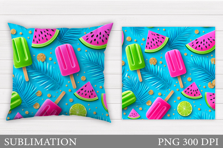 Watermelon Pillow Design. Watermelon Sublimation