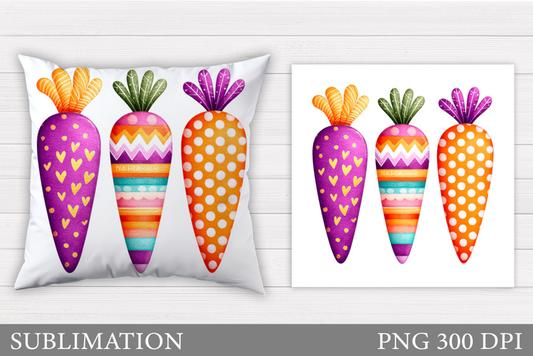 Carrot Pillow Design. Carrot Sublimation