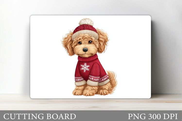 Christmas Dog Cutting Board. Christmas Cutting Board Design