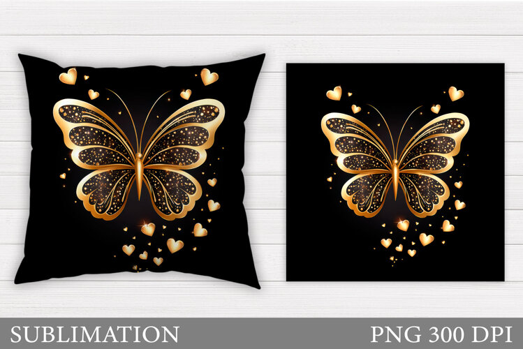 Butterfly Pillow Design. Butterfly Sublimation example image 1
