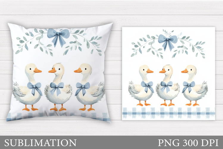Cute Goose Sublimation. Cute Goose Pillow Design