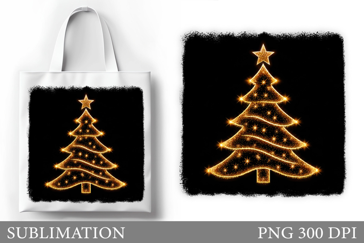 Christmas Tree Tote Bag. Christmas Tote Bag Design