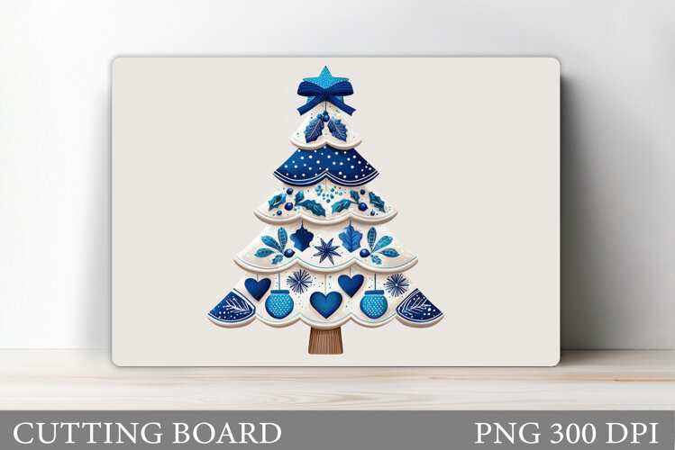 Christmas Tree Cutting Board. Kitchen Cutting Board Design example image 1