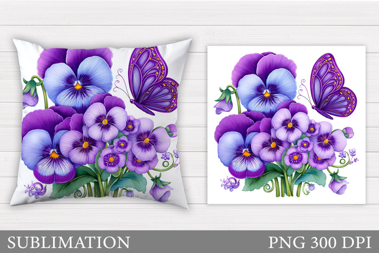 Flowers Pillow Design. Floral Pillow Sublimation
