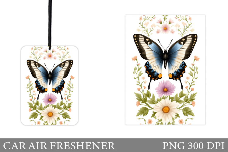 Butterfly Car Air Freshener. Car Air Freshener Sublimation