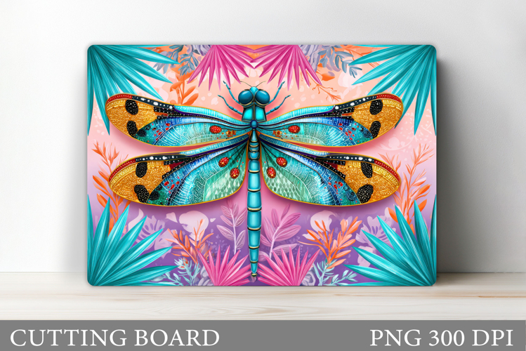 Dragonfly Cutting Board Design. Dragonfly Sublimation