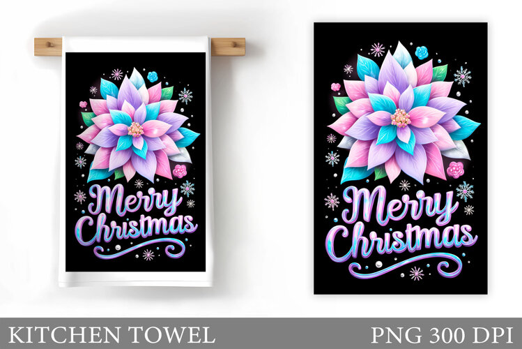 Christmas Kitchen Towel Design. Christmas Sublimation example image 1