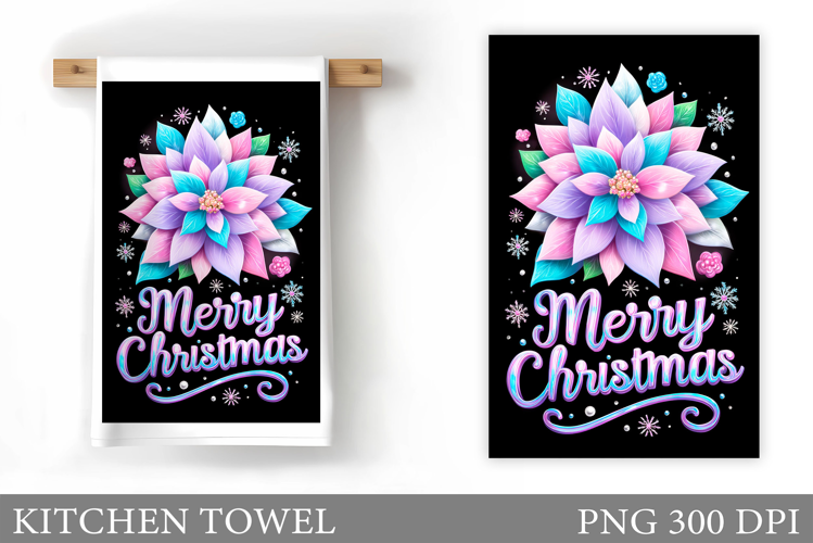 Christmas Kitchen Towel Design. Christmas Sublimation