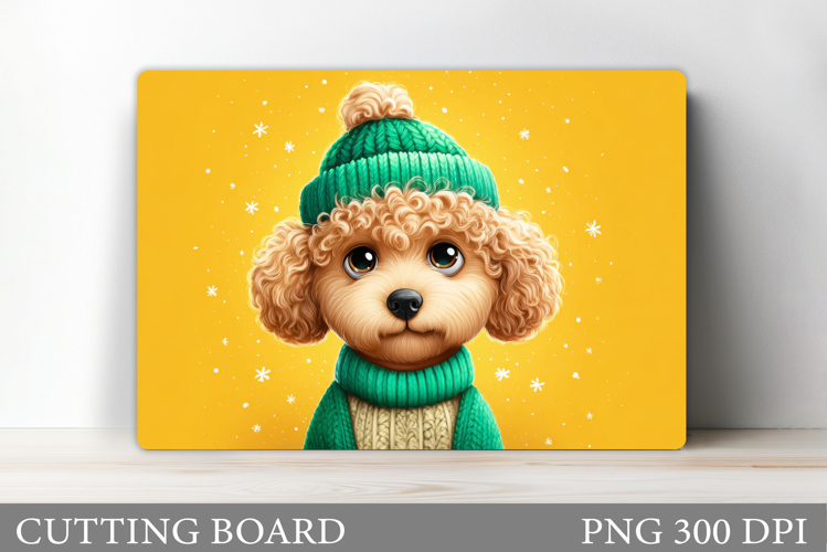 Cute Dog Cutting Board Design. Cute Dog Sublimation